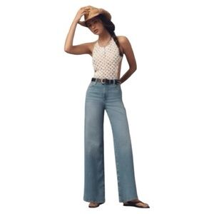 FRAME Le Slim Palazzo High-Rise Wide-Leg Jeans- 24